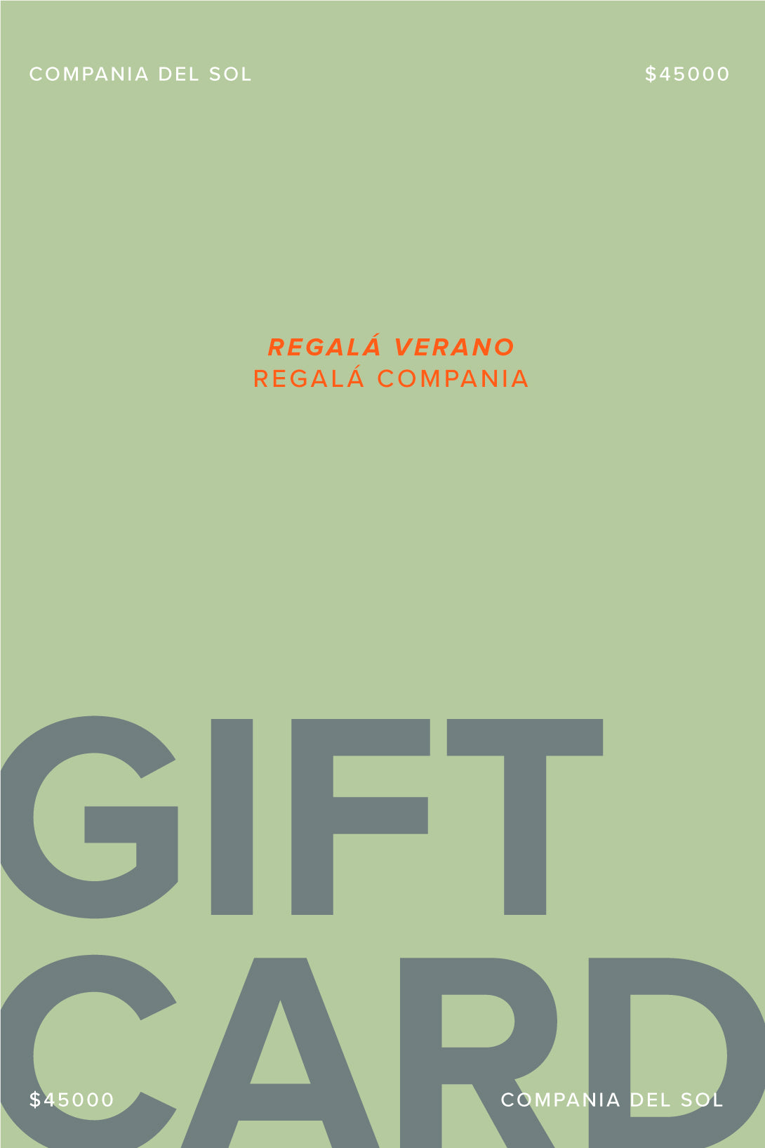 Producto GIFT CARD $45.000 - 