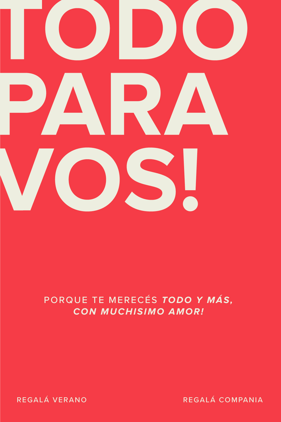 GIFT CARD Todo para Vos