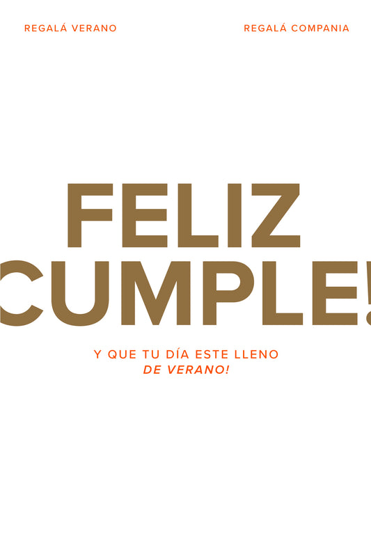 GIFT CARD Feliz cumple