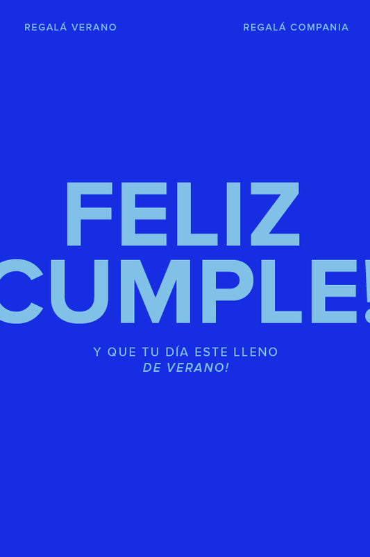 GIFT CARD Feliz cumple