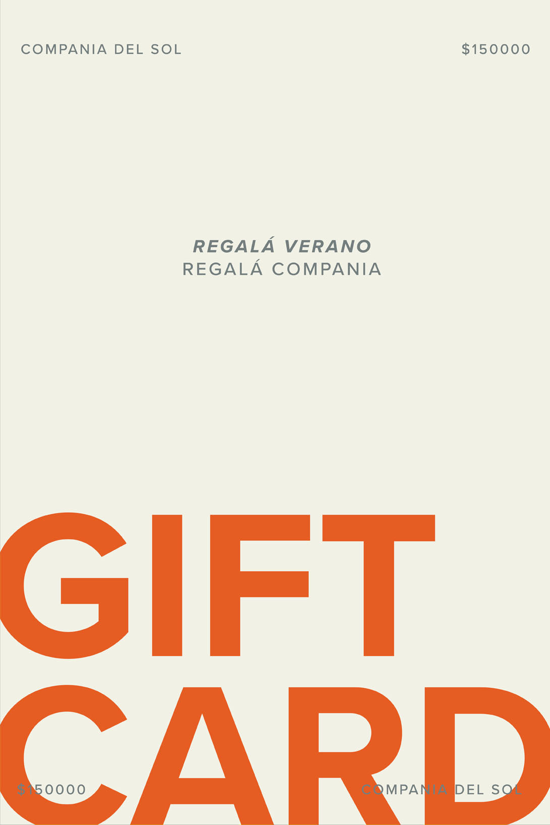 Producto GIFT CARD $150.000 - 