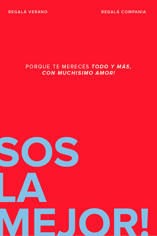 GIFT CARD Sos la mejor .